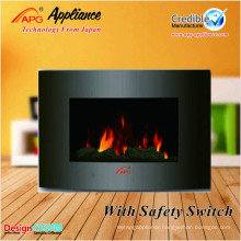 High quality indoor portable fireplaces electric heater with remote control